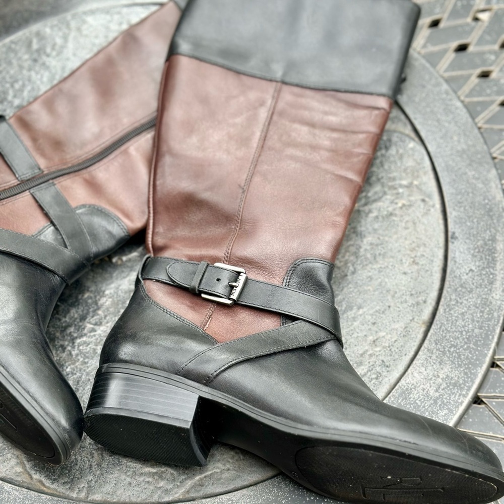 Ralph Lauren Women's Black and Brown Boots